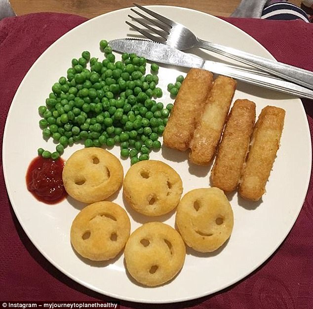 Fish fingers, smiley faces and peas