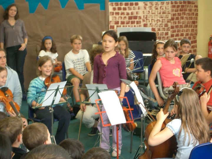Music class around the age of 8 years old